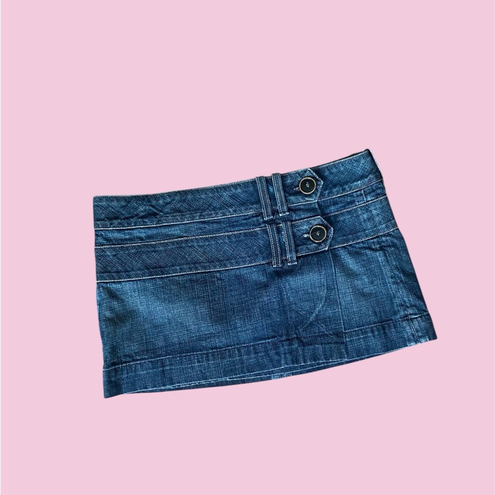 True Religion Blue Denim Mini Skirt